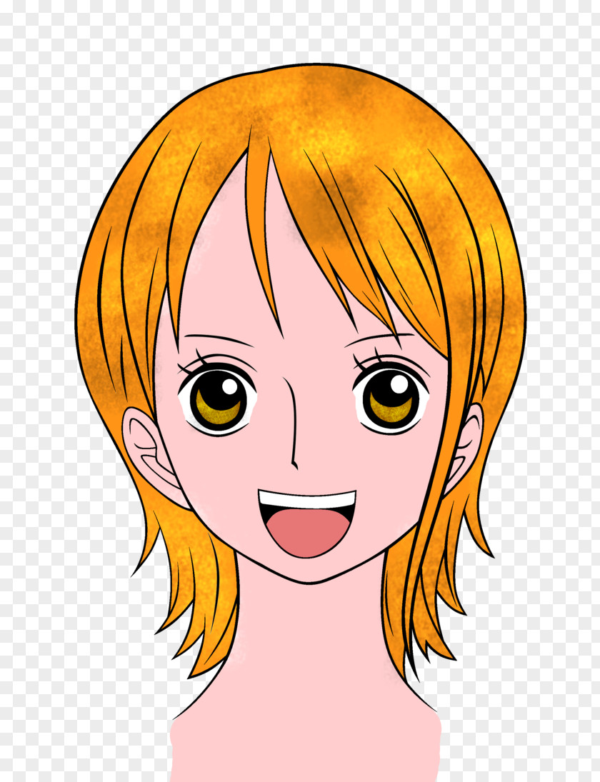 Nami Monkey D. Luffy Gomu No Mi Eye Hair Coloring PNG