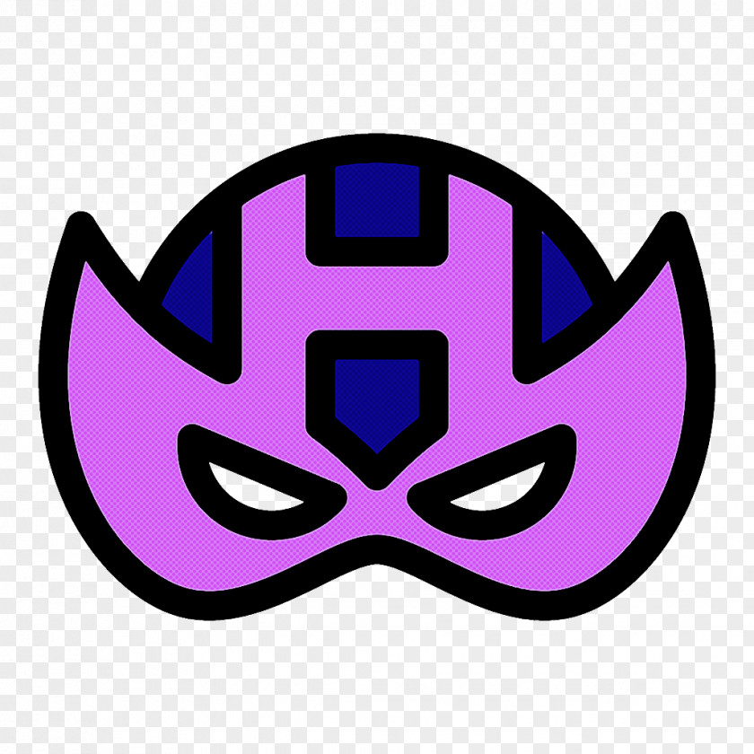 Purple Violet Mask Costume Headgear PNG