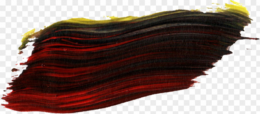 Strokes Paintbrush Maroon Wool PNG