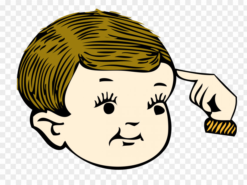 Thinking Man Boy Clip Art PNG