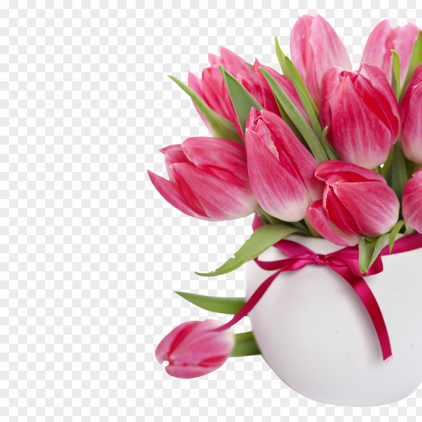 Tulip Flower Bouquet Pink Flowers Rose PNG
