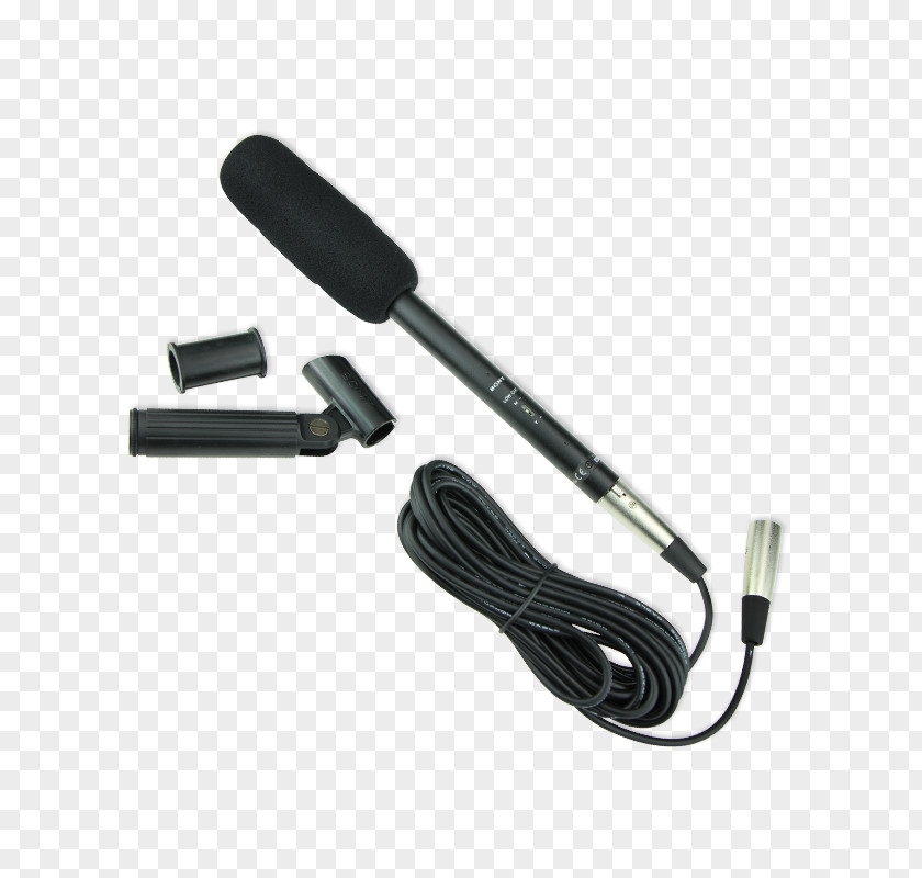 Black Interview Microphone PNG