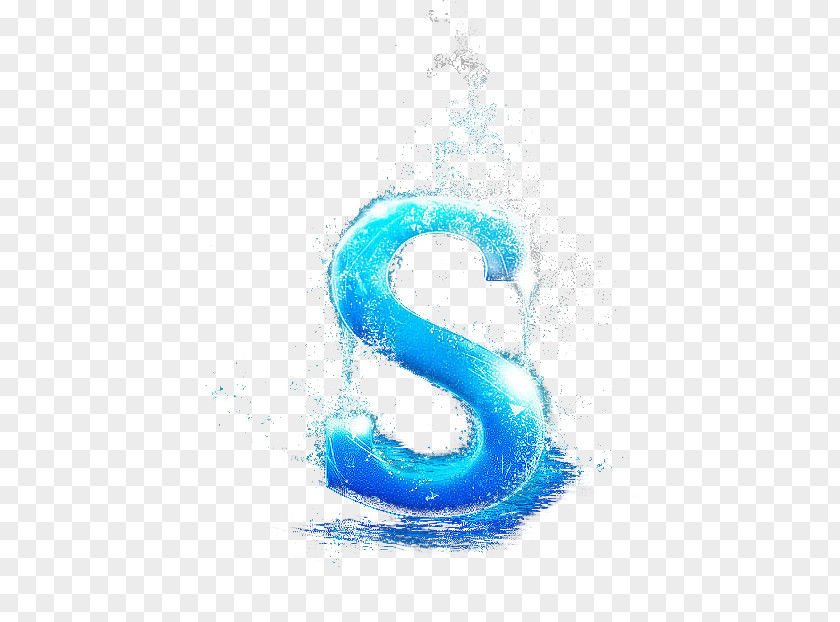 Blue Letter S PNG