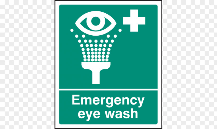 Eye Wash Eyewash Station Sign Emergency PNG