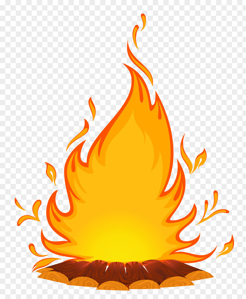 Free Creative Flame Pull Material Cartoon Fire Royalty-free Clip Art PNG