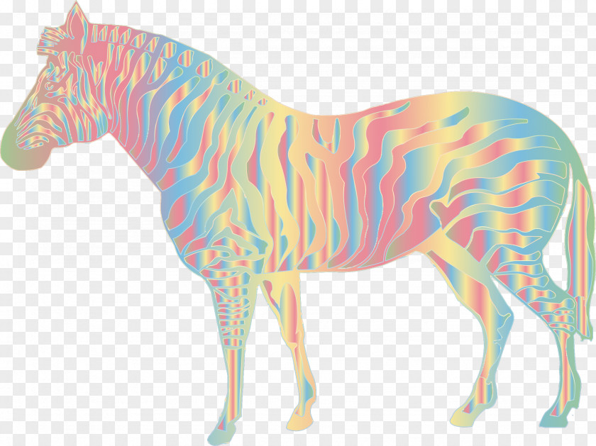 Pastel Horse Quagga Lion Zebra PNG