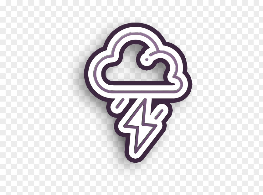 Symbol Logo Cloudy Icon Forecast Lightning PNG