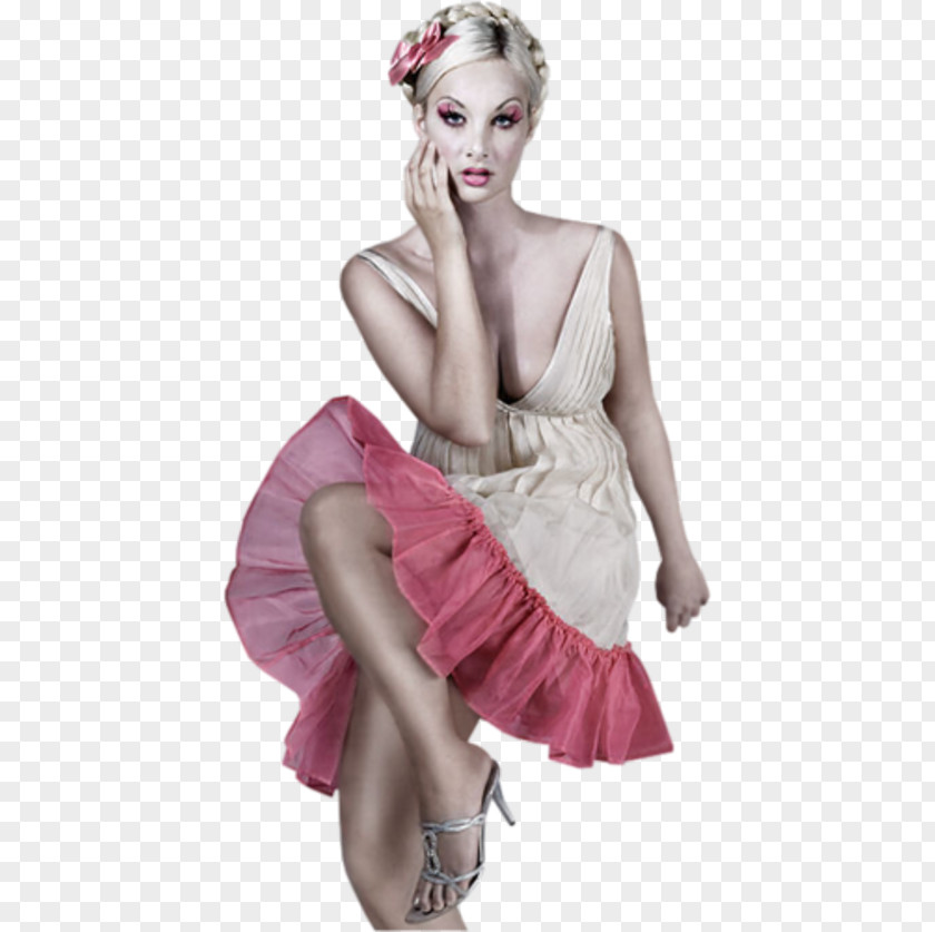 Woman Female Ping Blond PNG