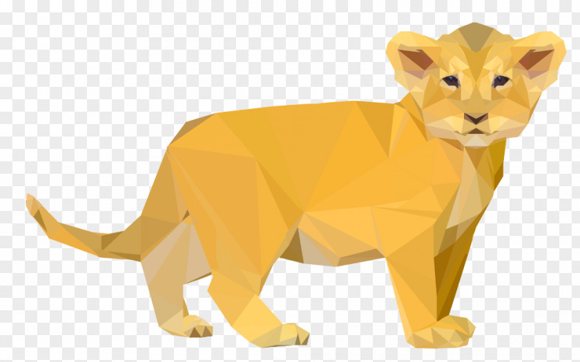 Animals Geometric Lion Sticker Clip Art PNG