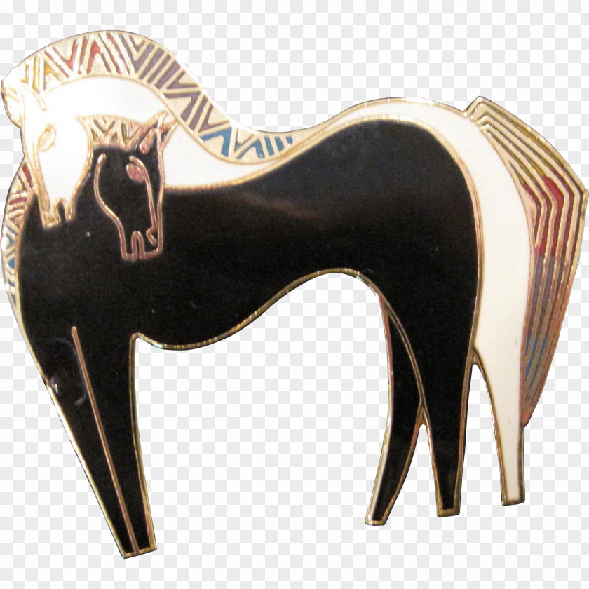 Embracing Horse Pin Ruby Lane Equus Art PNG