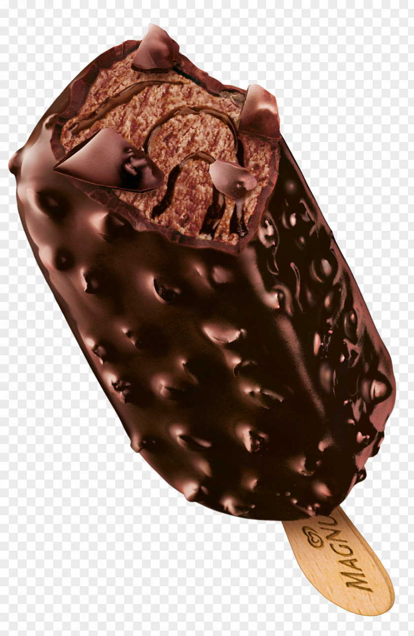 Infinity Chocolate Ice Cream Magnum PNG