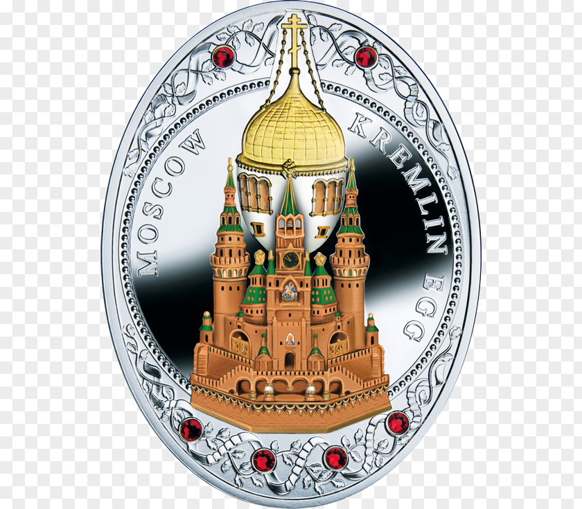 Moscow Kremlin Fabergé Egg Coin Niue Silver PNG