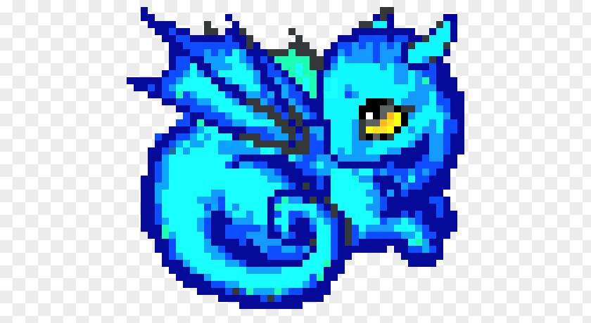 Dragon Pixel Art Bead PNG