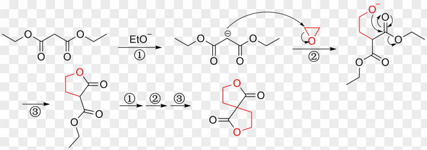 Reaction Diethyl Malonate Malonic Acid Ester Synthesis PNG