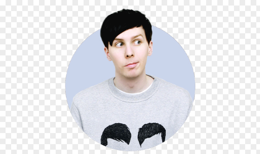 T-shirt Dan Howell And Phil Sweater Wig PNG