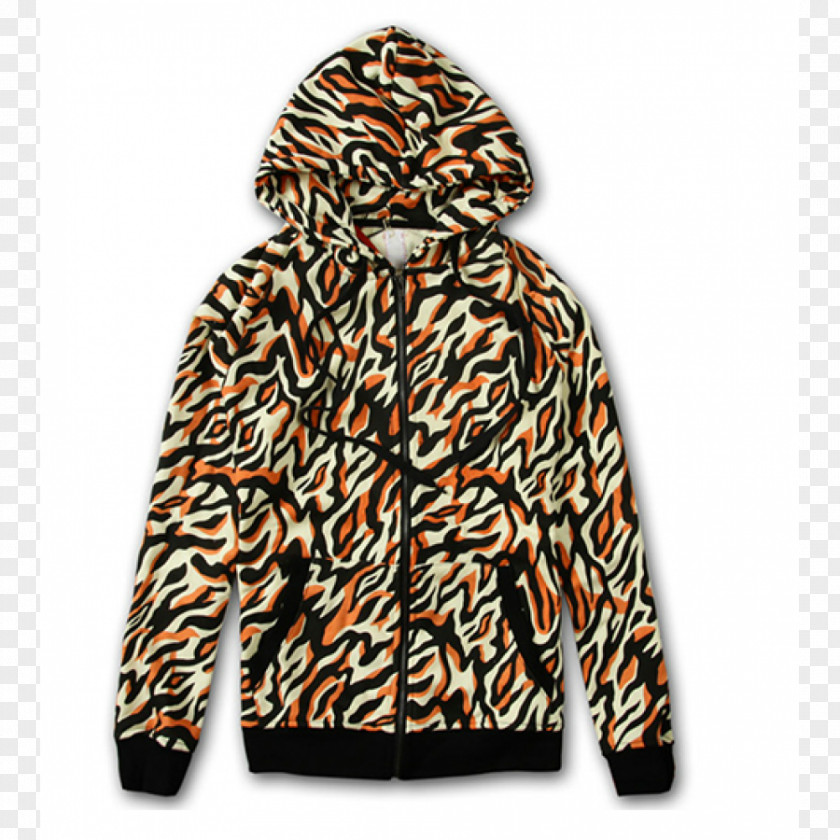 Watercolor Tiger Hoodie Outerwear Jacket Clothing PNG