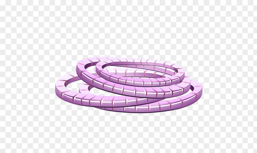 Cartoon Onion Slices Hamburger Ring PNG