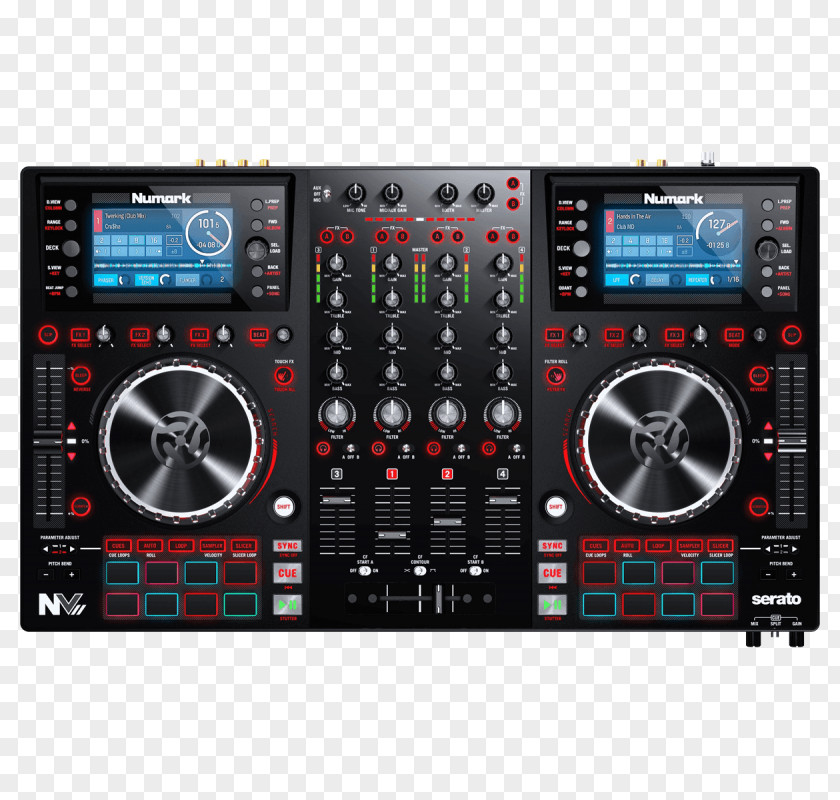 Numark NV II DJ Controller Disc Jockey Industries Traktor PNG