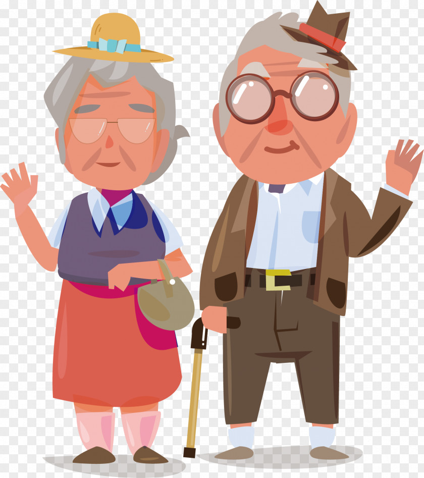 Old Couple Age Royalty-free Illustration PNG