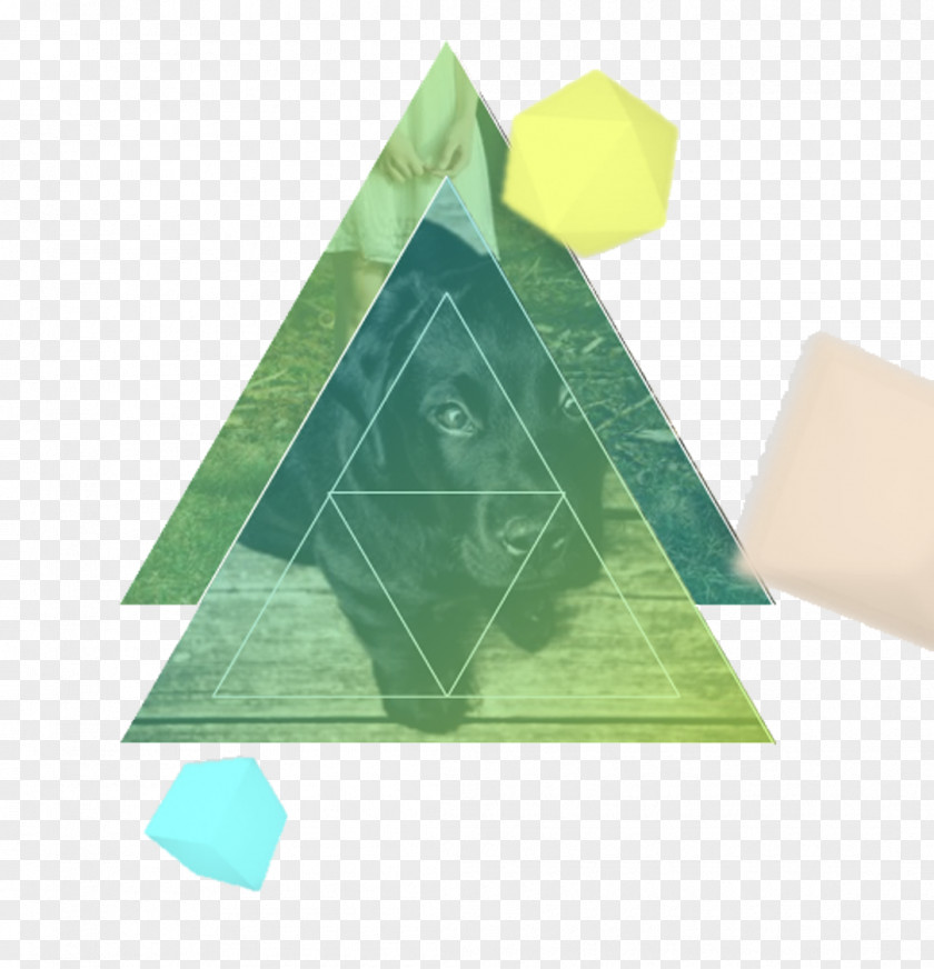 Triangle Floating Element Designer PNG
