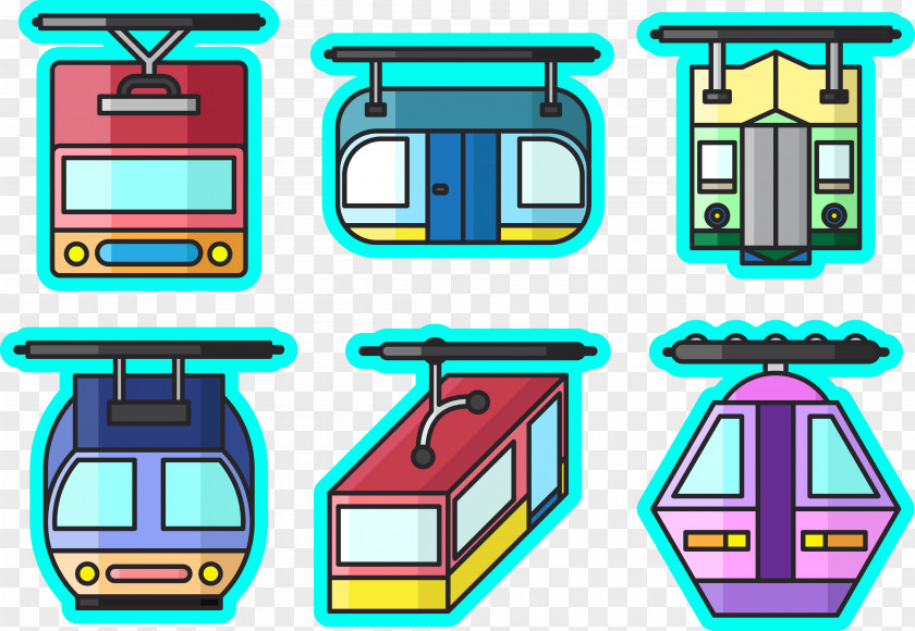 Trolley Collection Vector Euclidean Electrical Cable Adobe Illustrator PNG