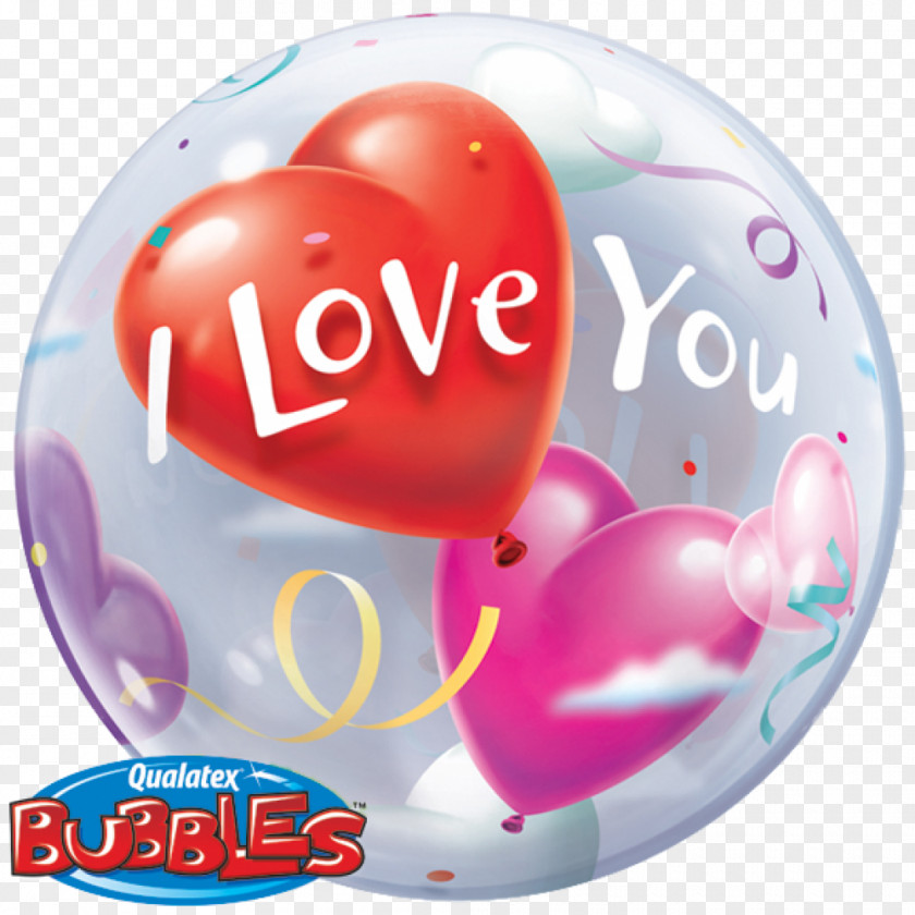 Bubble Of Love Balloon Valentine's Day Heart Gift PNG