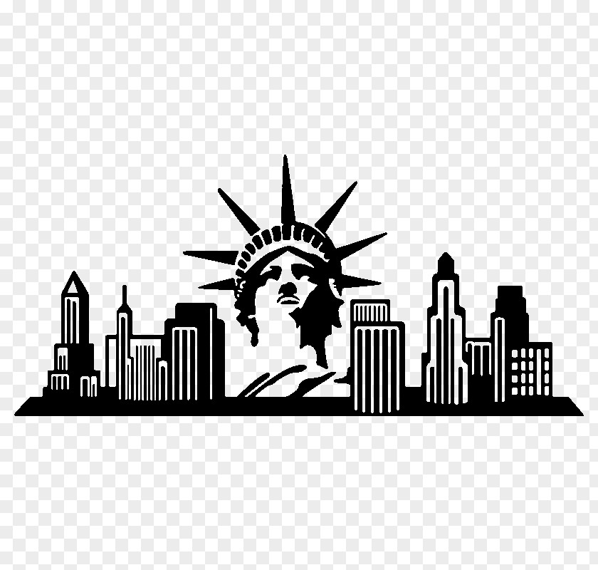 Building New York City Wall Decal Sticker PNG