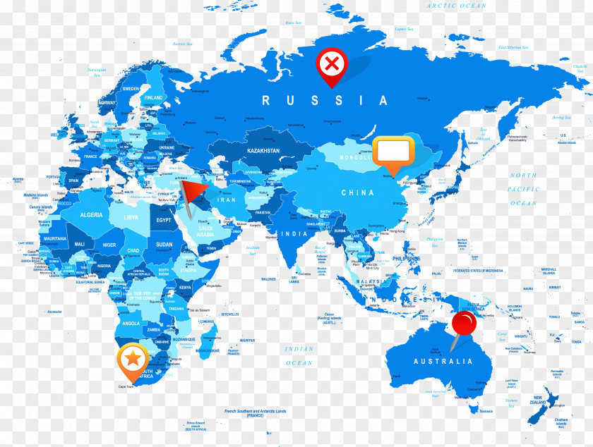 Creative Vector Map Globe World PNG