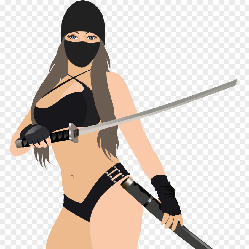 Ninja Girls Clip Art PNG