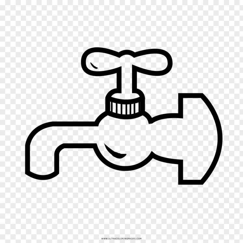 Sink Drawing Tap Coloring Book Line Art PNG