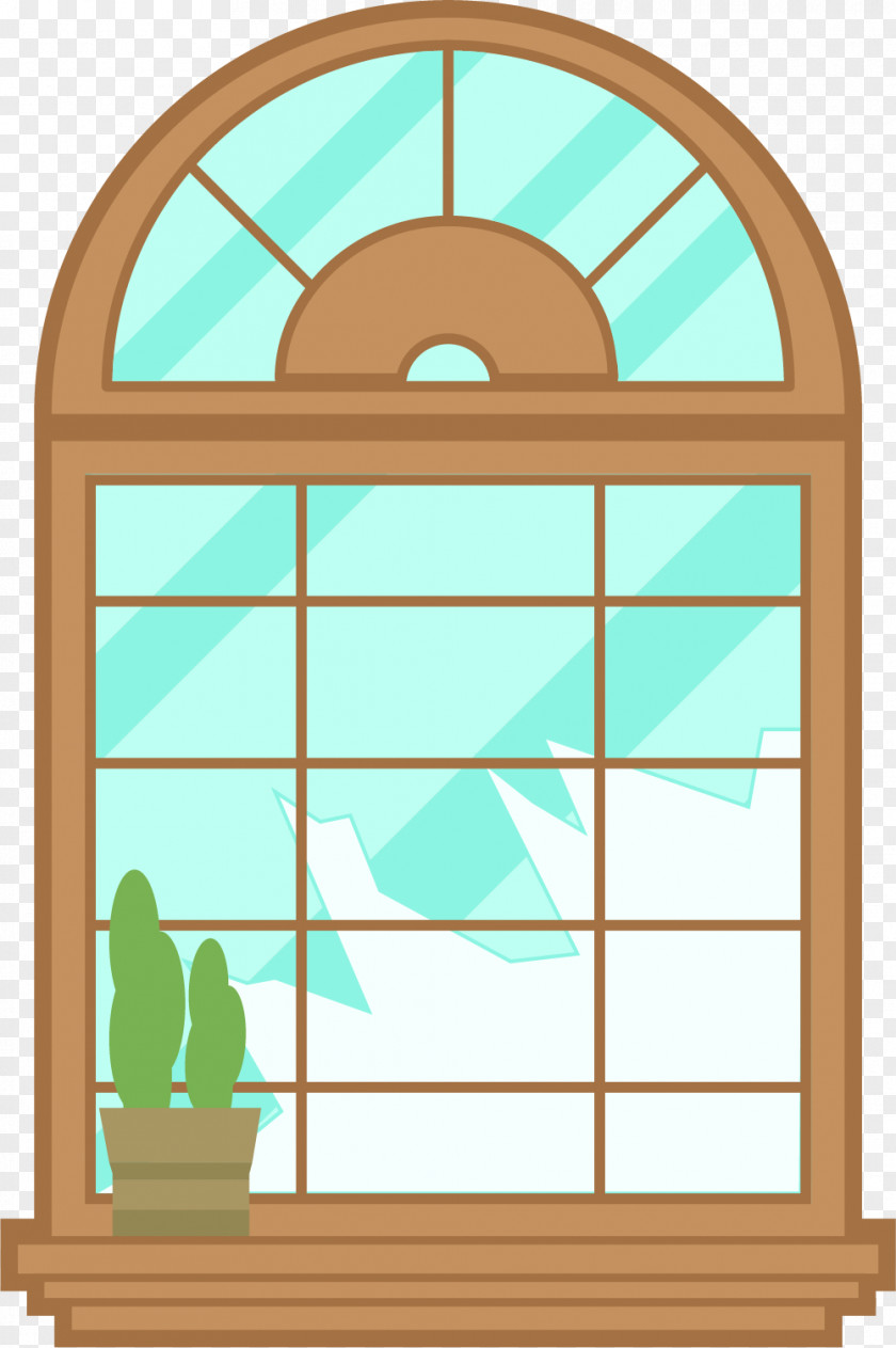 Sky Blue Windows Casement Window Glass PNG