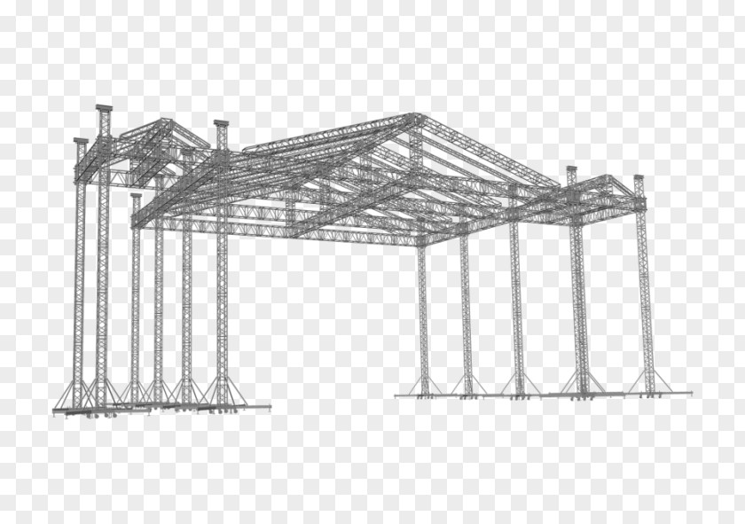 Timber Roof Truss Gable Canopy PNG