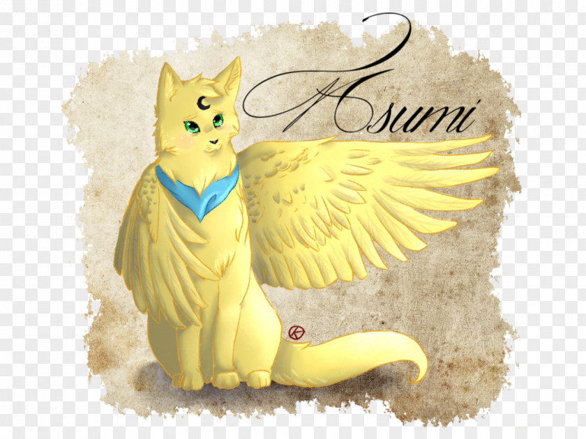 Cat Owl Feather Figurine PNG