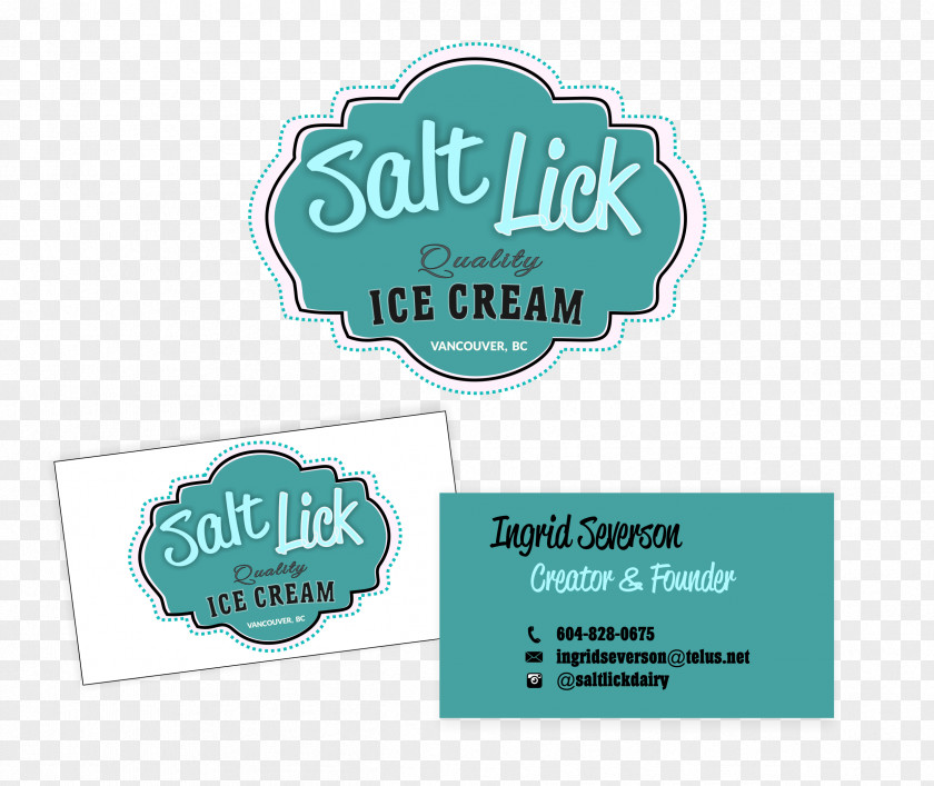 Ice Cream Logo Brand Label Font PNG