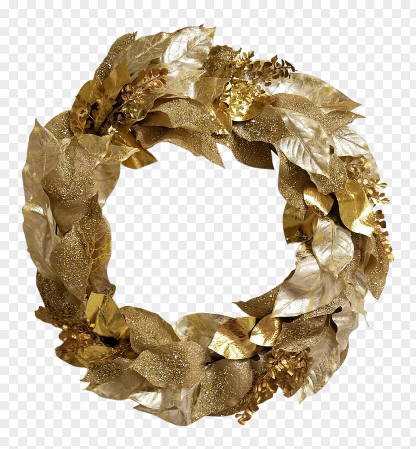Laurel Wreath Gold PNG