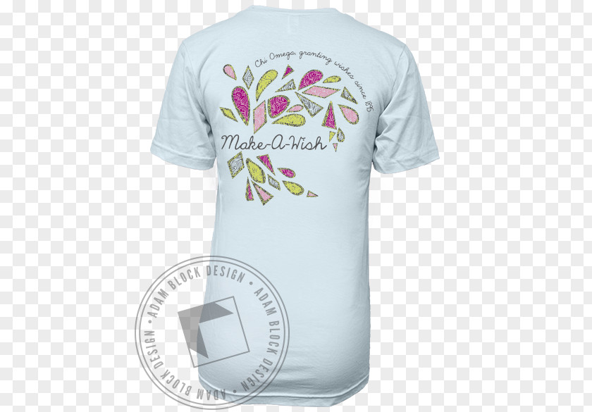 Make A Wish T-shirt Sleeve Chi Omega Clothing PNG