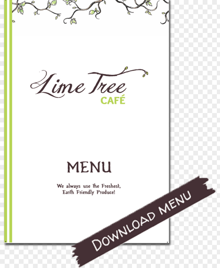 Menu Tea Paper Logo Line Brand Font PNG