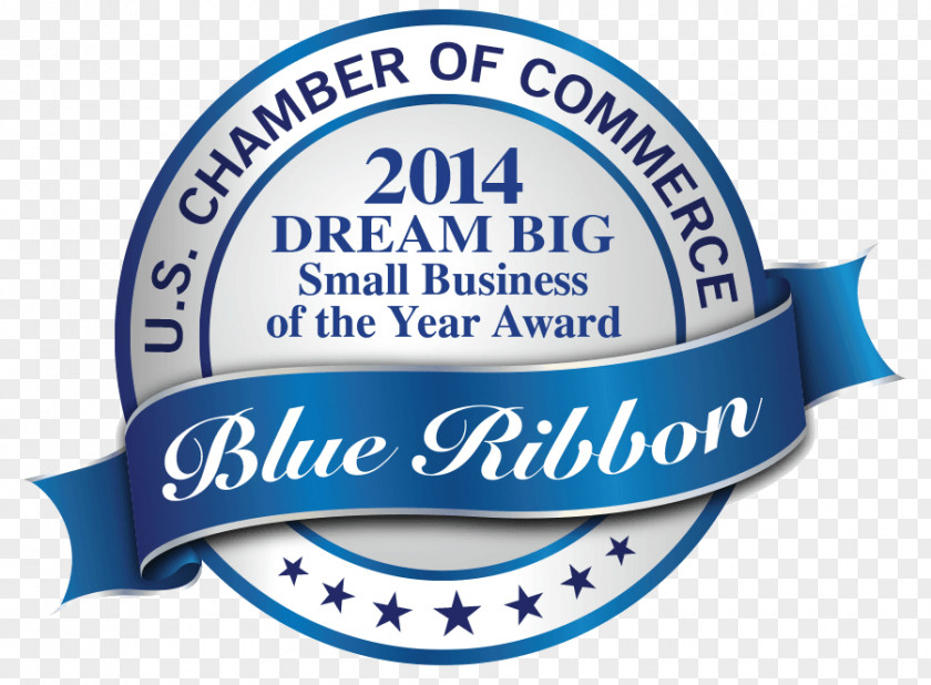 United States Award Blue Ribbon Business Commemorative Plaque PNG
