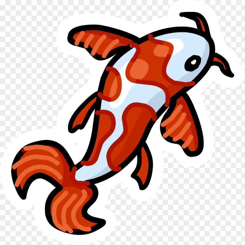 Koi Club Penguin Shubunkin Fish PNG