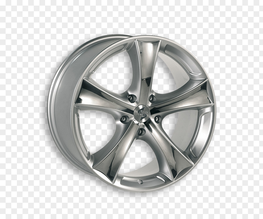 Silver Alloy Wheel Autofelge Rim PNG