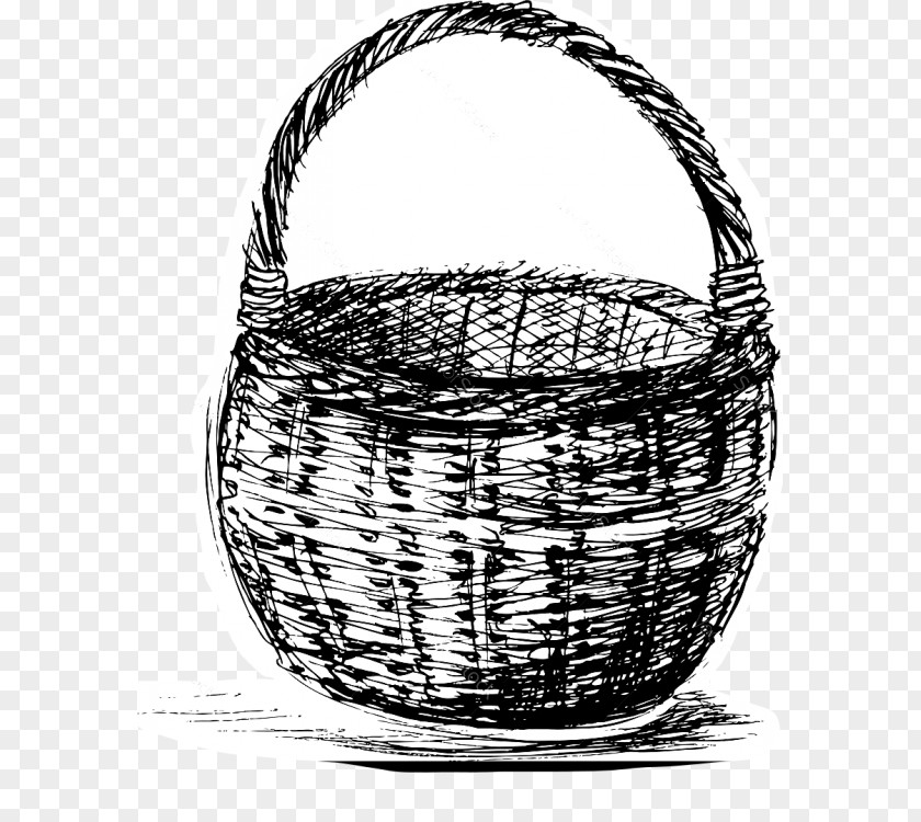 Drawing Basket Wicker PNG