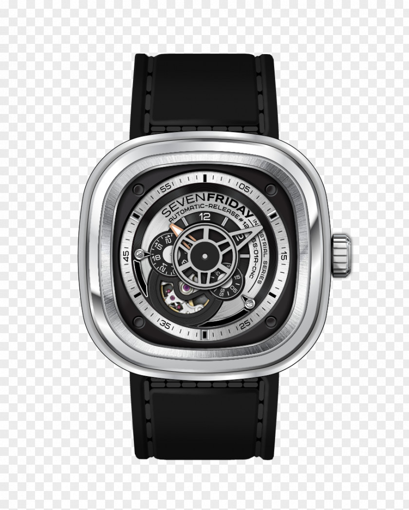 Friday SevenFriday Automatic Watch Movement Strap PNG