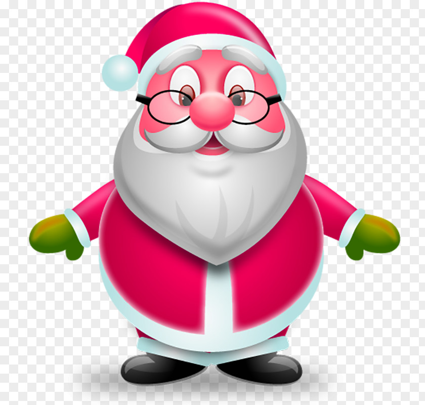 Santa Claus Christmas Iconfinder Icon PNG
