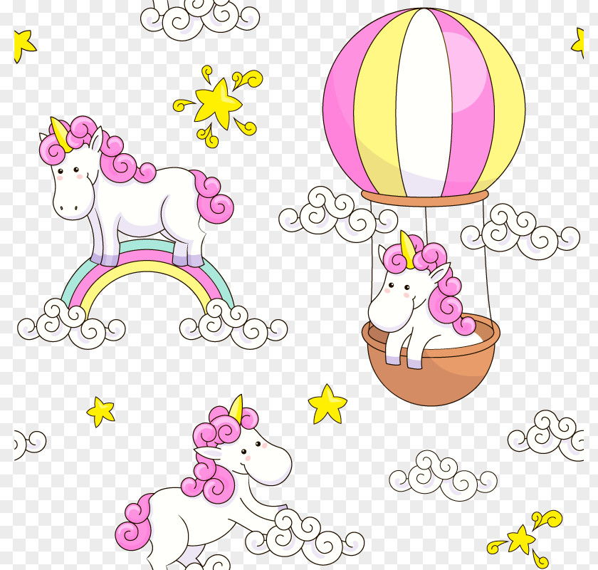 Vector Rainbow Horse Paper Unicorn Clip Art PNG