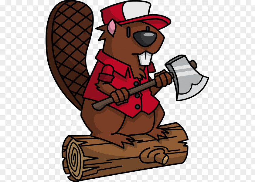 Beaver Sprout Worker Lumberjack Clip Art PNG