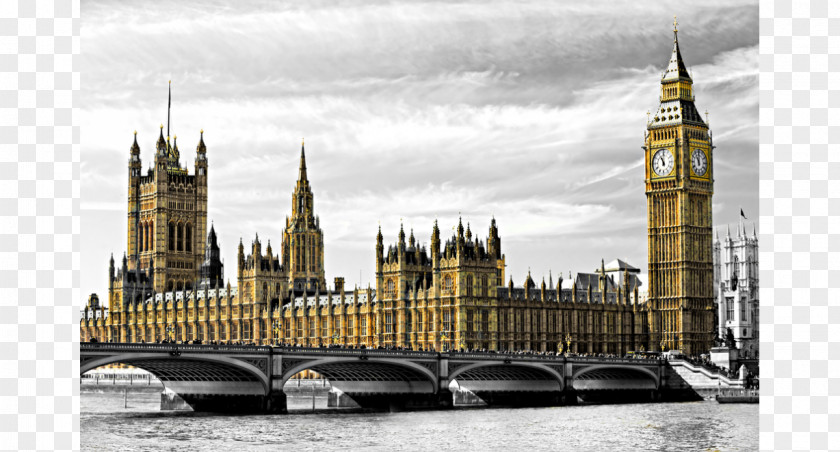 Big Ben Palace Of Westminster Bridge River Thames Houses Parliament PNG
