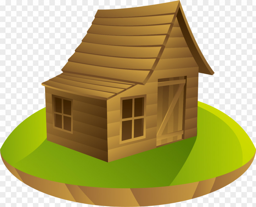 Cartoon Cabin Euclidean Vector Gratis House PNG