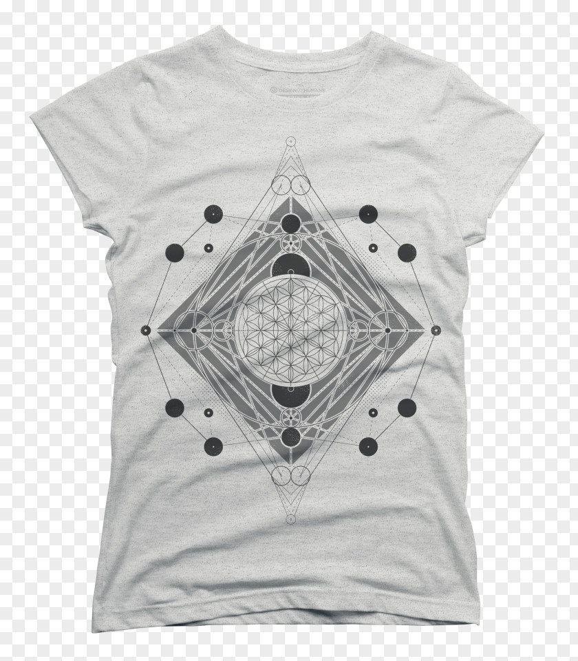 Sacred Geometry T-shirt Design By Humans NormalDifficulty Sleeve PNG