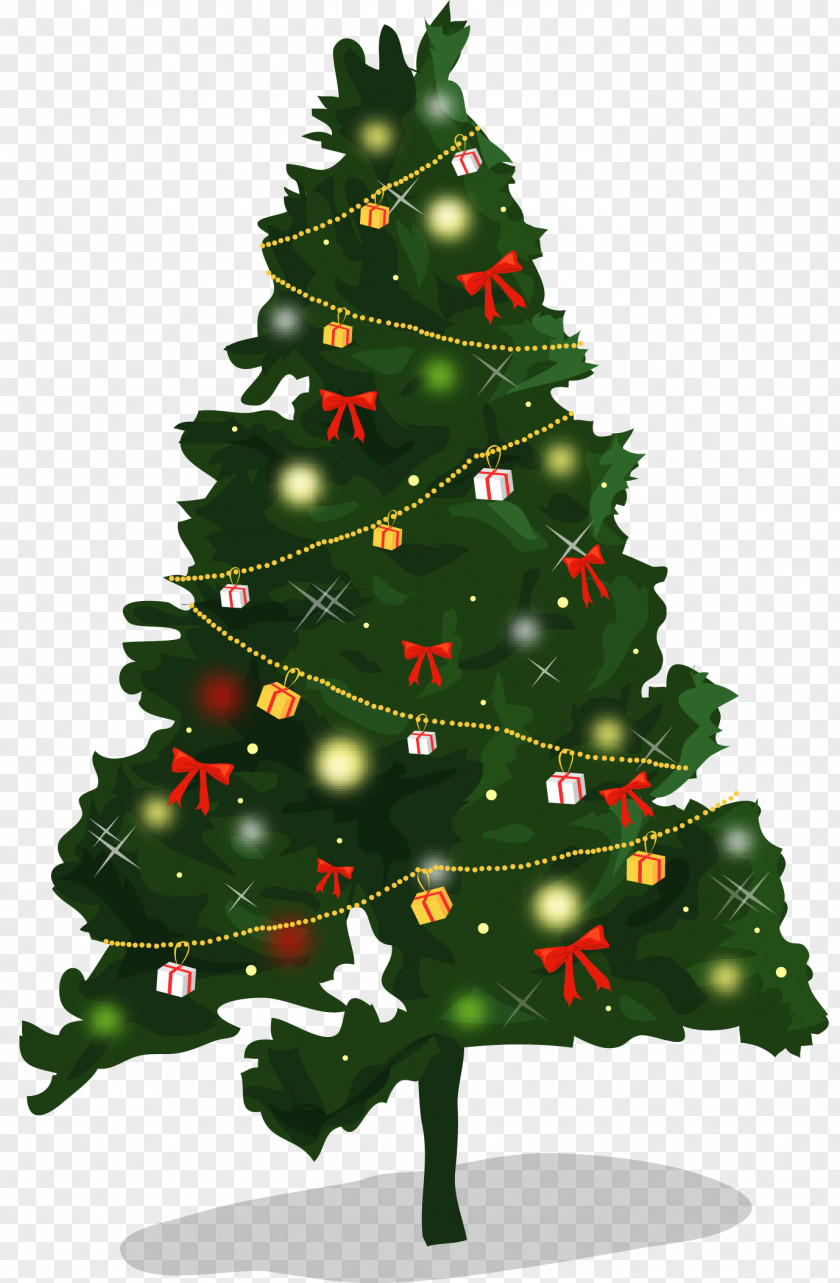 Vector Christmas Tree Illustration PNG