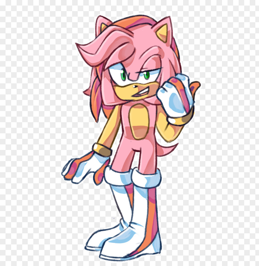 Amy Rose Clothing Accessories Line Art Cartoon Clip PNG